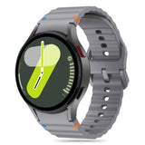 Tech-Protect Silicone Sport Strap til Samsung Galaxy Watch 4 / 5 / 5 Pro / 6 / 7 / FE - Grå