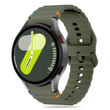 Tech-Protect Silicone Sport Strap til Samsung Galaxy Watch 4 / 5 / 5 Pro / 6 / 7 / FE - Grøn