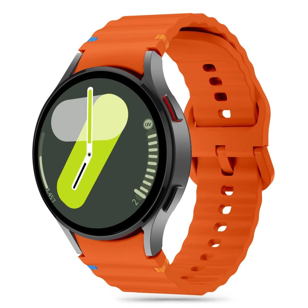 Tech-Protect Silicone Sport Strap til Samsung Galaxy Watch 4 / 5 / 5 Pro / 6 / 7 / FE - Orange