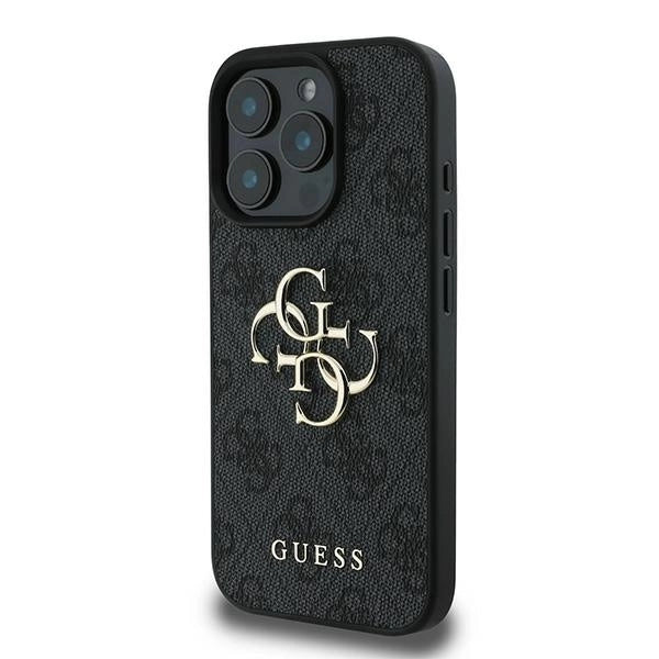Guess 4G Big Logo Case for iPhone 16 Pro - Black