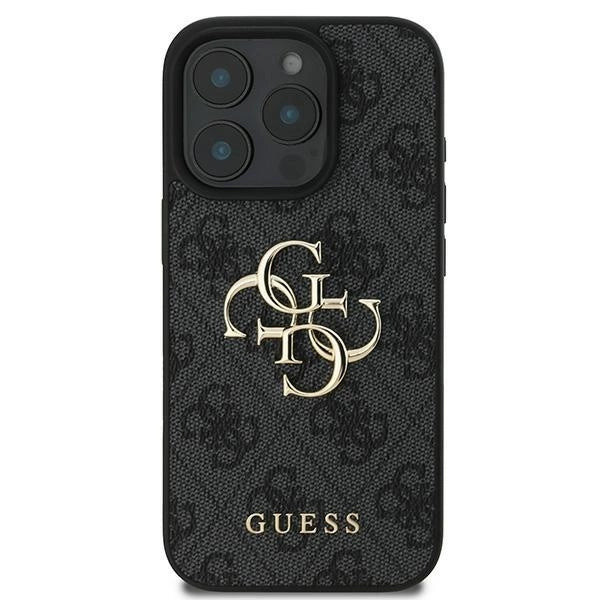 Guess 4G Big Logo Case for iPhone 16 Pro - Black
