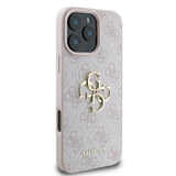 Guess 4G Big Logo Case for iPhone 16 Pro - Pink