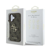 Guess 4G Big Logo Case for iPhone 16 - Brown