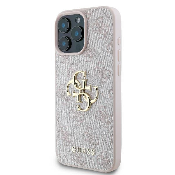 Guess 4G Big Logo Case for iPhone 16 Pro Max - Pink