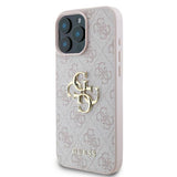 Guess 4G Big Logo Case for iPhone 16 Pro Max - Pink