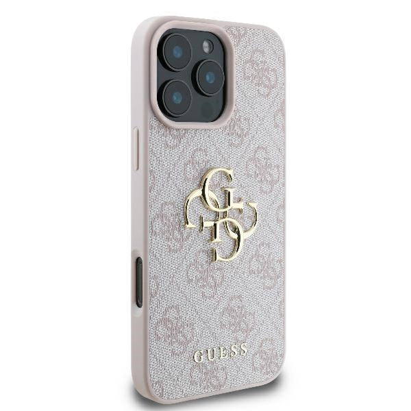 Guess 4G Big Logo Case for iPhone 16 Pro Max - Pink