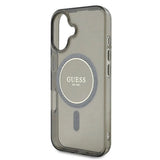 Guess IML Glitter Circle MagSafe case for iPhone 16 - black