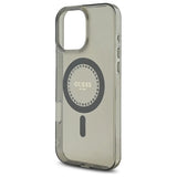 Guess IML Rhinestones MagSafe Case for iPhone 16 Pro Max - Black