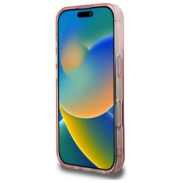 Guess IML Rhinestones MagSafe iPhone 16 Pro Max-fodtæppe - Pink