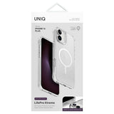 Uniq LifePro Xtreme Magclick opladning iPhone 16 Plus Case - gennemsigtig