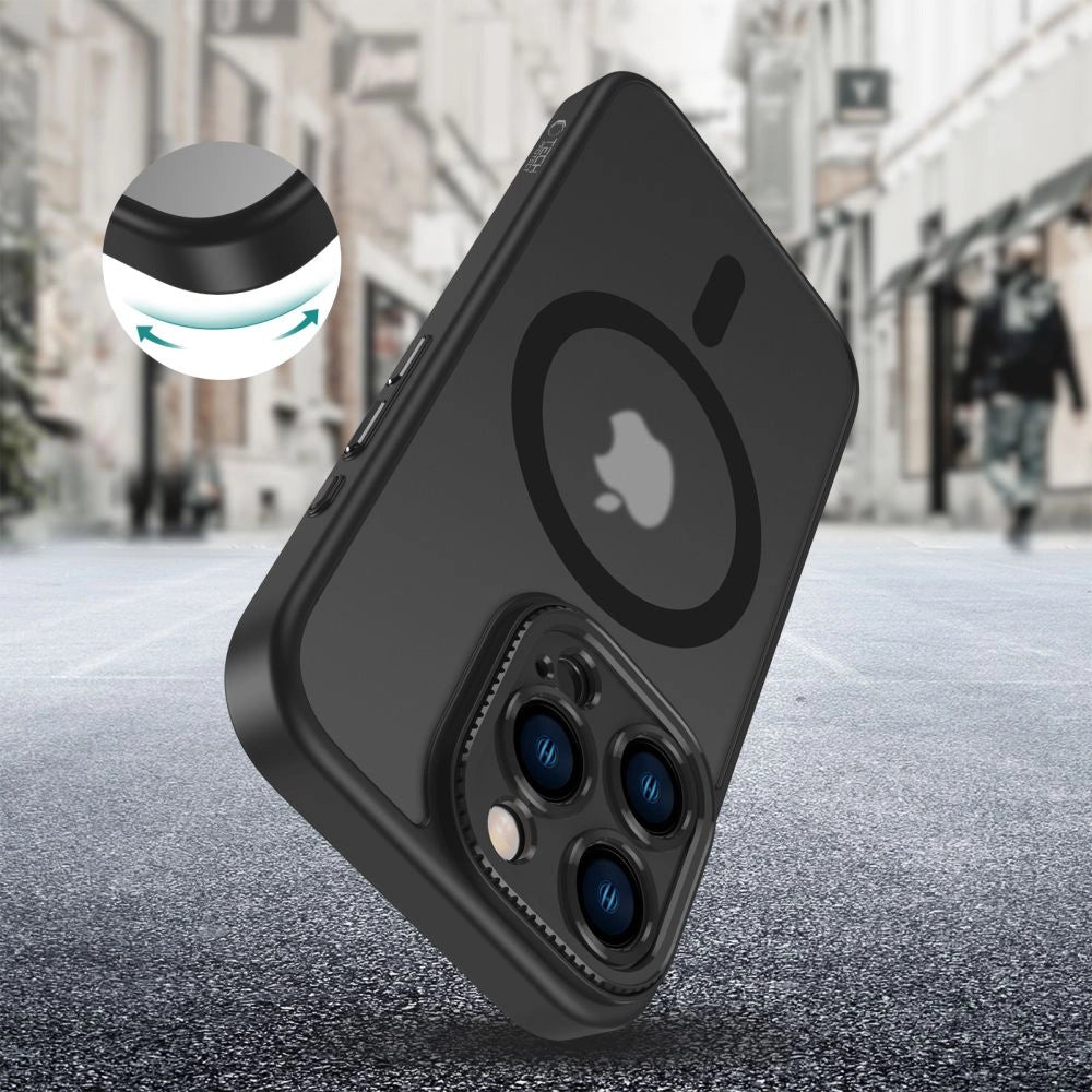 Tech-Protect MagCam MagSafe iPhone 16 Pro Max Case - Halvt gennemsigtig