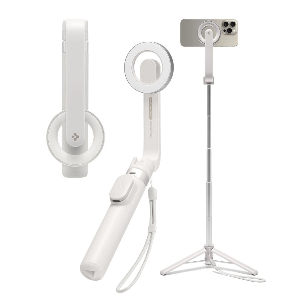 Selfie stick Spigen S571W MagSafe Bluetooth med stativ - beige