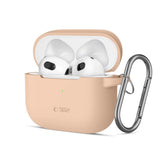 Tech-Protect Silicone Hook Case til Apple AirPods 3 - Beige