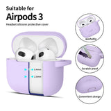 Tech-Protect Silicone Hook Case til Apple AirPods 3 - lilla