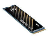 MSI SPATIUM M452 PCIE 4.0 NVME M.2 1TB intern solid state drev PCI Express 4.0 3D NAND