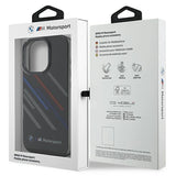 BMW Motosport IML Random Stripes iPhone 16 Pro Case - Black