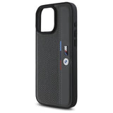 BMW M Perforeret Tricolor Detail Line iPhone 16 Pro Case - Mørkgrå