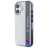 BMW Motosport IML Vertical Stripe iPhone 16 Plus Case - Grå