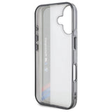 BMW Motosport IML Vertical Stripe iPhone 16 Plus Case - Grå