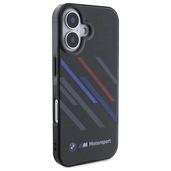 BMW Motosport IML Random Stripes iPhone 16 Plus Case - sort