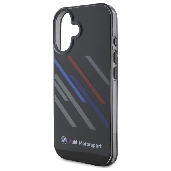 BMW Motosport IML Random Stripes iPhone 16 Plus Case - sort