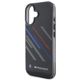 BMW Motosport IML Random Stripes iPhone 16 Plus Case - sort