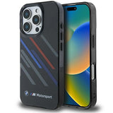 BMW Motosport IML Random Stripes iPhone 16 Pro Max Case - sort