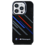 BMW Motosport IML Random Stripes iPhone 16 Pro Max Case - sort