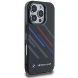 BMW Motosport IML Random Stripes iPhone 16 Pro Max Case - sort