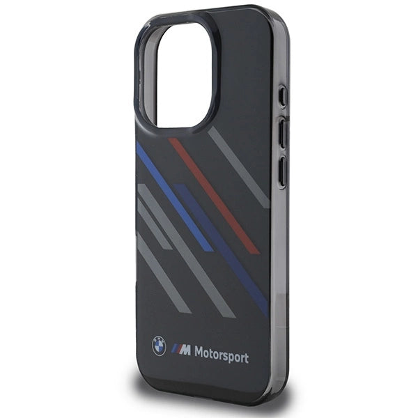 BMW Motosport IML Random Stripes iPhone 16 Pro Max Case - sort