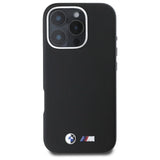 BMW M Smooth Full Wrapped Metal MagSafe Case til iPhone 16 Pro - sort
