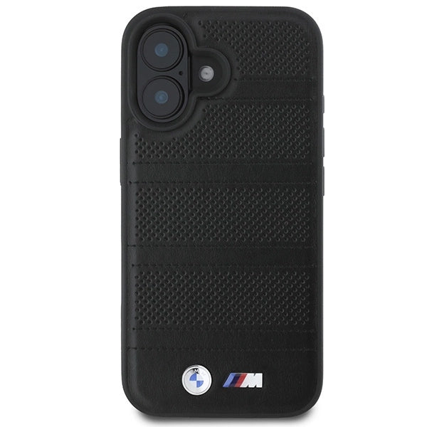 BMW M Perforated And Stitched Line MagSafe case for iPhone 16 - black