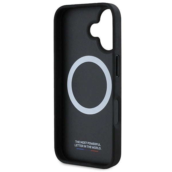 BMW M Perforated And Stitched Line MagSafe case for iPhone 16 - black