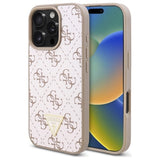Guess ny 4G Triangle Case til iPhone 16 Pro - hvid