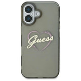 Guess IML Hjerte iPhone 16 Case - sort