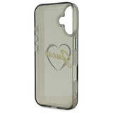 Guess IML Hjerte iPhone 16 Case - sort