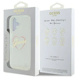 Guess IML Heart iPhone 16 Case - Transparent