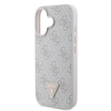 Guess lædermetall Logo Strass Crossbody Case til iPhone 16 - Pink