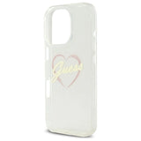 Guess IML Heart Case til iPhone 16 Pro Max - Gennemsigtig