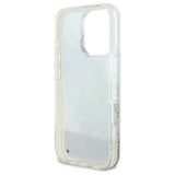 Guess Liquid Glitter Flower MagSafe iPhone 16 Pro Case - Beige