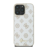 Guess Peony Script Logo MagSafe iPhone 16 Pro Case - Hvid