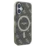 Guess IML 4G Background MagSafe iPhone 16 Plus Case - Brown