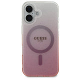 Guess IML Glitter Gradient MagSafe iPhone 16 Plus Case - Pink