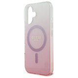 Guess IML Glitter Gradient MagSafe iPhone 16 Plus Case - Pink