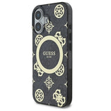 Guess IML Peony On 4G Baggrunds MagSafe-hylster til iPhone 16 - sort