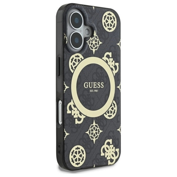 Guess IML Peony On 4G Baggrunds MagSafe-hylster til iPhone 16 - sort