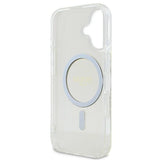 Guess IML Glitter Circle MagSafe iPhone 16 Case - Clear
