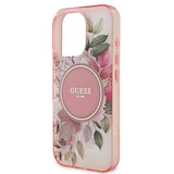 Guess IML Flower & Tonal Circle MagSafe iPhone 16 Pro Max Case - Pink