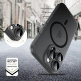 Tech-Protect MagSlim MagSafe Case til iPhone 16 Pro Max - Halvt gennemsigtigt