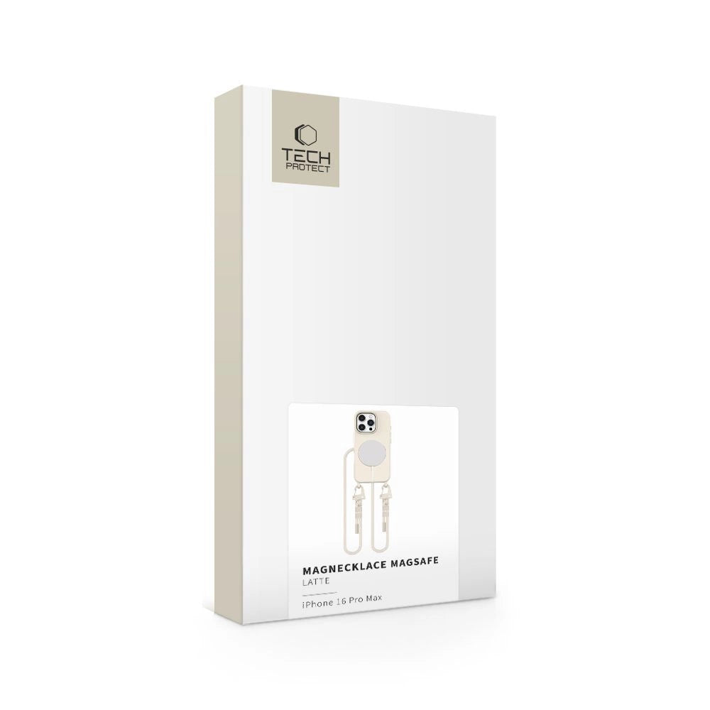Tech-Protect MagNecklace MagSafe Case til iPhone 16 Pro Max - Beige